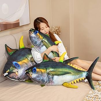 リアルマグロぬいぐるみ 約60cm Amazon.co.jp: リアル マグロ ぬいぐるみ 鮪 ふわふわ